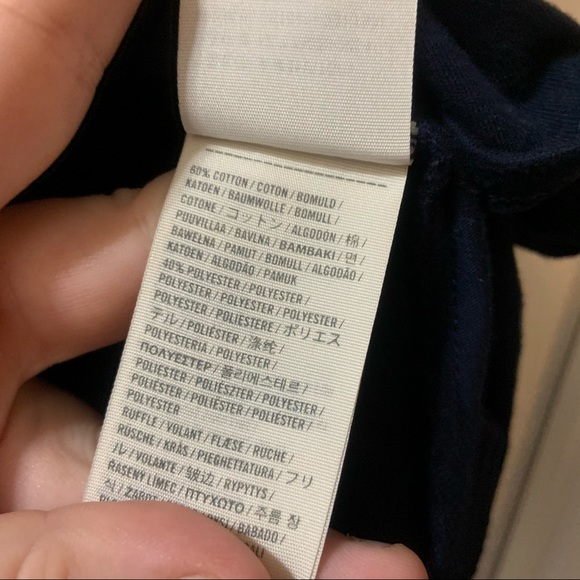 Hollister Navy Blue Strapless Ruffle Tube Top M - Picture 6 of 6